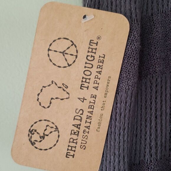 Threads 4 Thought Grey Pencil Knit Layered Skirt Size M | NWT Sustainable - Picture 3 of 8